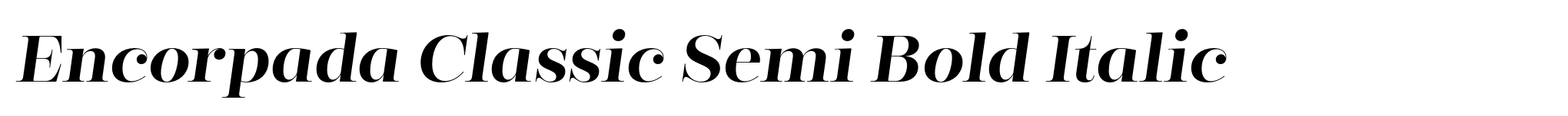 Encorpada Classic Semi Bold Italic image
